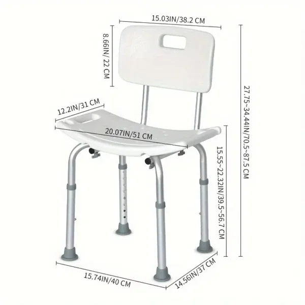 Aluminum Bath Chair for Elderly
